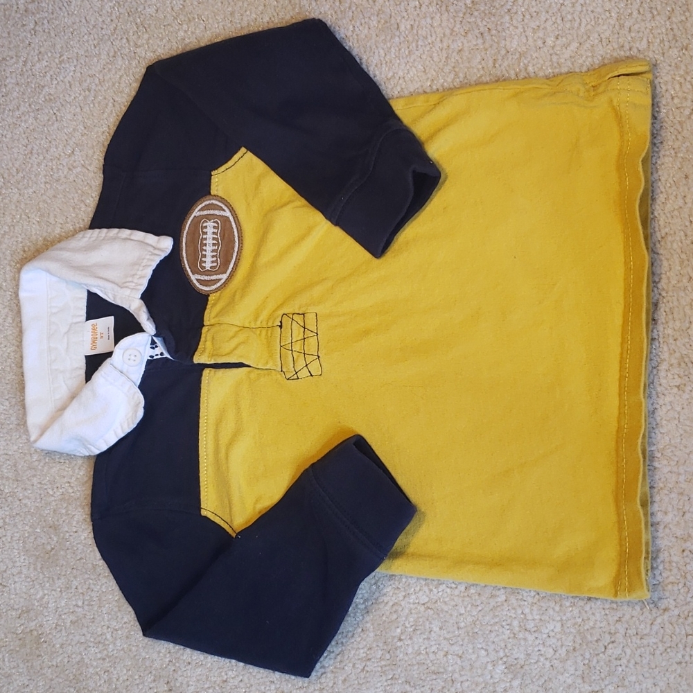 Gymboree Collared Cotton Rugby Shirt Sz 3T